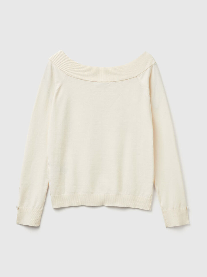 BOAT-NECK SWEAT.L/S Women image number 6